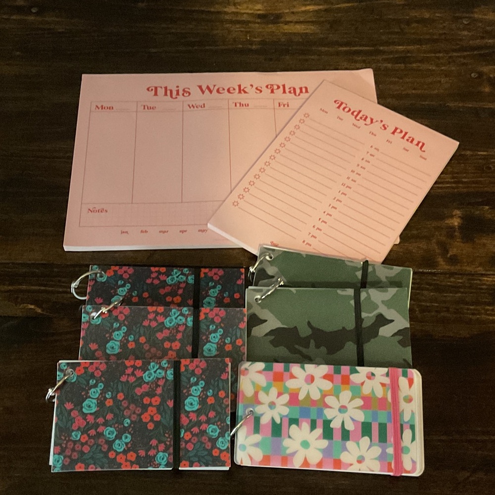 Colorful Planner and Notebook Set